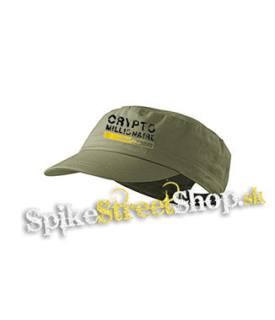 CRYPTOMILIONAIRE - Loading - olivová šiltovka army cap