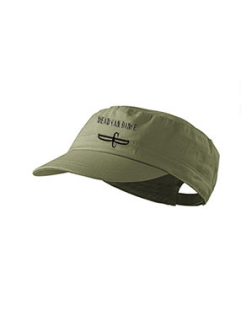 DEAD CAN DANCE - Logo Crest - olivová šiltovka army cap