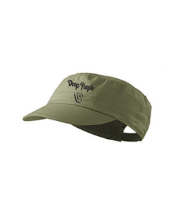 DEEP PURPLE - Logo Crest - olivová šiltovka army cap
