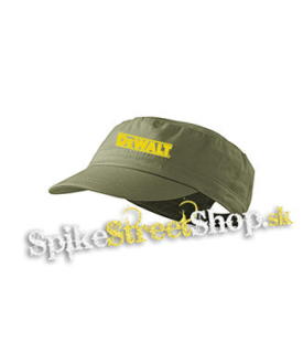 DEWALT - Yellow Logo - olivová šiltovka army cap