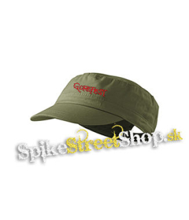 GOREFEST - Logo Red - olivová šiltovka army cap