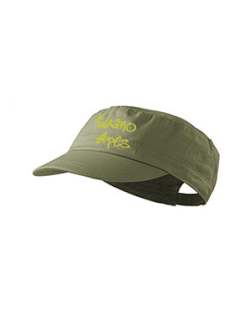 GUANO APES - Logo Yellow - olivová šiltovka army cap
