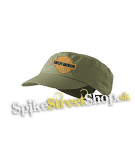 HARLEY-DAVIDSON MOTORCYCLES - olivová šiltovka army cap
