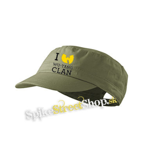 I LOVE WU TANG - olivová šiltovka army cap
