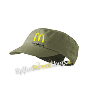I'M FUCKIN' IT - olivová šiltovka army cap