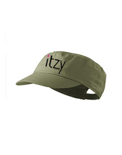 ITZY - Logo - olivová šiltovka army cap