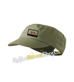 KAZETA RETRO - olivová šiltovka army cap