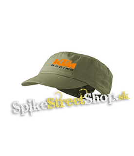 KTM RACING - Logo - olivová šiltovka army cap
