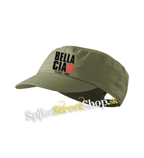LA CASA DE PAPEL - Bella Ciao - olivová šiltovka army cap