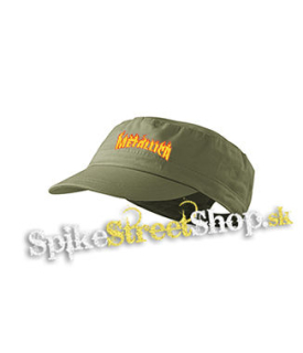 METALLICA - Thrasher Logo Flame - olivová šiltovka army cap