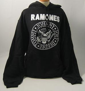 RAMONES - Logo - čierna pánska mikina (-40%=VÝPREDAJ)