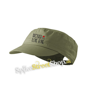 MOTHER LOVE BONE - Logo - olivová šiltovka army cap