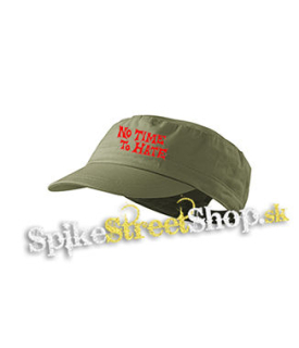 NO TIME TO HATE - olivová šiltovka army cap