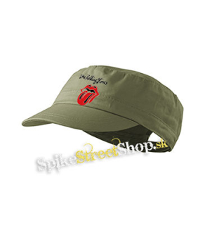 ROLLING STONES - Tongue - olivová šiltovka army cap