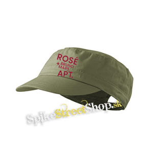ROSÉ & BRUNO MARS - APT - Pink - olivová šiltovka army cap