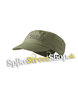 SOLEFALD - Logo - olivová šiltovka army cap