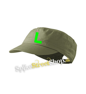 SUPER MARIO - Green Luigi Logo - olivová šiltovka army cap