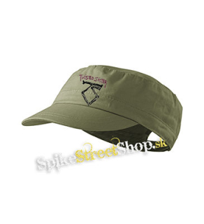 TWISTED SISTER - Logo - olivová šiltovka army cap
