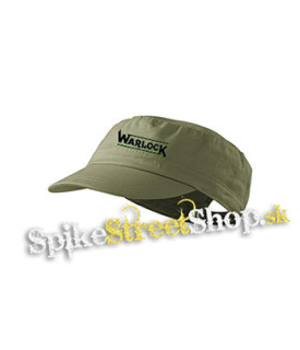 WARLOCK - Logo - olivová šiltovka army cap