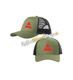 30 SECONDS TO MARS - Red Triad - olivovočierna sieťkovaná šiltovka model "Trucker Cap"
