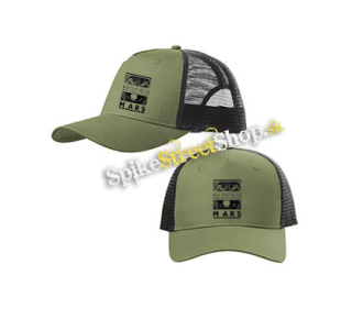 30 SECONDS TO MARS - Wolf - olivovočierna sieťkovaná šiltovka model "Trucker Cap"
