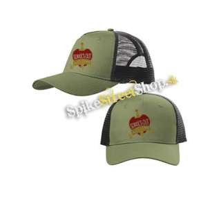 ALICE COOPER - School's Out - olivovočierna sieťkovaná šiltovka model "Trucker Cap"