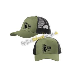 DO THE SKA - olivovočierna sieťkovaná šiltovka model "Trucker Cap"