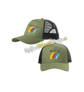 HELLOWEEN - Chameleon - olivovočierna sieťkovaná šiltovka model "Trucker Cap"