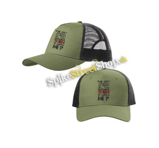 HOLLYWOOD UNDEAD - City - olivovočierna sieťkovaná šiltovka model "Trucker Cap"