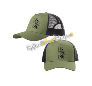 INDIANA JONES - olivovočierna sieťkovaná šiltovka model "Trucker Cap"