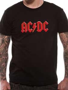 AC/DC - Red Logo - čierne pánske tričko