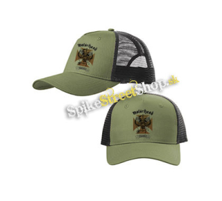 MOTORHEAD - Best Of - olivovočierna sieťkovaná šiltovka model "Trucker Cap"