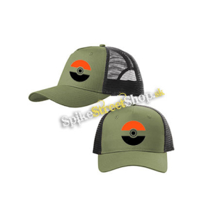 POKEMON - Symbol - olivovočierna sieťkovaná šiltovka model "Trucker Cap"