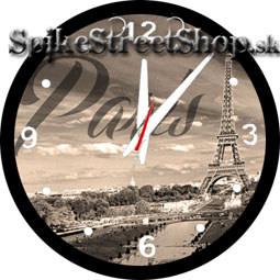 PARIS - Spomínam na Paríž - nástenné hodiny
