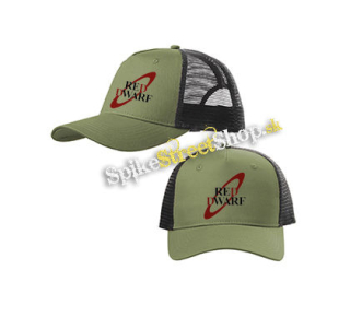 RED DWARF - olivovočierna sieťkovaná šiltovka model "Trucker Cap"