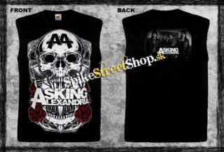 ASKING ALEXANDRIA - Skull & Roses - čierne pánske tričko bez rukávov