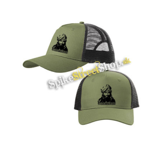 SANDOKAN - The Tiger Of Malaysia - olivovočierna sieťkovaná šiltovka model "Trucker Cap"