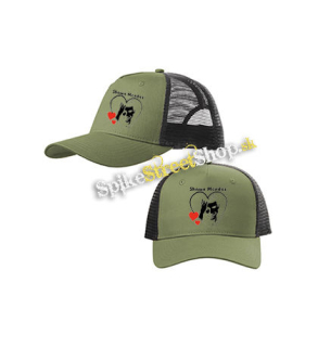 SHAWN MENDES - My Sweetheart - olivovočierna sieťkovaná šiltovka model "Trucker Cap"