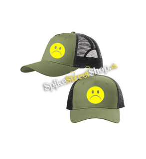 SMUTNÍK - olivovočierna sieťkovaná šiltovka model "Trucker Cap"