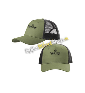 SNOOP DOGG - Logo Mary Jane - olivovočierna sieťkovaná šiltovka model "Trucker Cap"