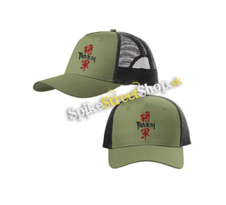 TRIVIUM - Shogun - olivovočierna sieťkovaná šiltovka model "Trucker Cap"