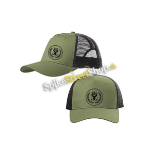 WHILE SHE SLEEPS - Znak - olivovočierna sieťkovaná šiltovka model "Trucker Cap"