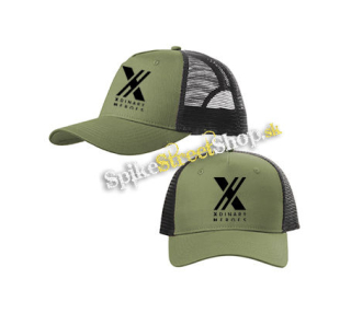 XDINARY HEROES - Logo - olivovočierna sieťkovaná šiltovka model "Trucker Cap"