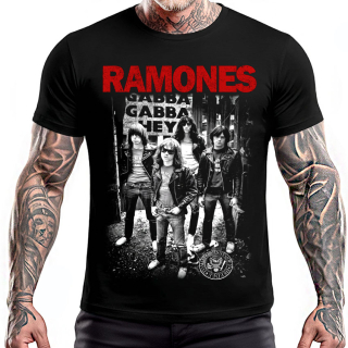 RAMONES - Gabba Gabba Hey - čierne pánske tričko