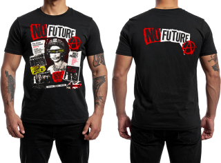 NO FUTURE - ANARCHY - GOD SAVE THE QUEEN - SEX PISTOLS - čierne pánske tričko