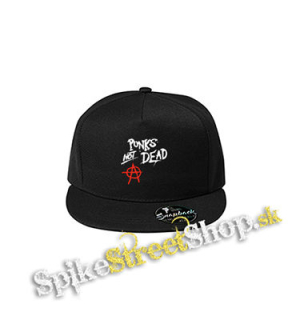 ANARCHY - Punks Not Dead - čierna šiltovka model "Snapback"