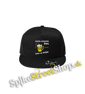 DNES NEMAM CAS, IDEM NA PIVO - čierna šiltovka model "Snapback"