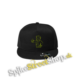 FALLOUT - Vault Boy Green Neon - čierna šiltovka model "Snapback"