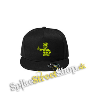 FALLOUT - Vault Boy Green Vintage - čierna šiltovka model "Snapback"