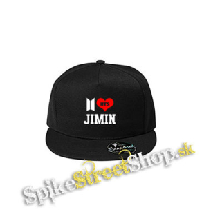 I LOVE JIMIN - Bangtan Boys - čierna šiltovka model "Snapback"